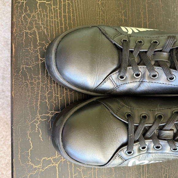 Moschino Black Sneakers with Red Heart Detail - Picture 9 of 13